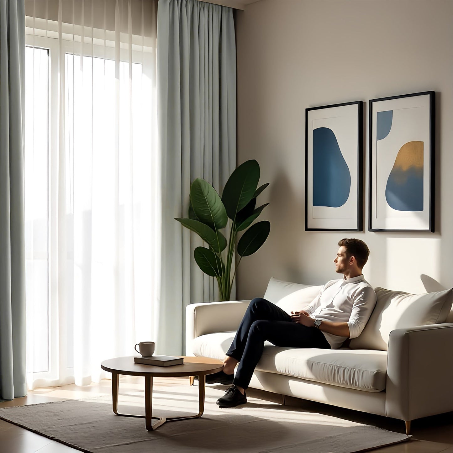 Blackout Gray Curtain-2