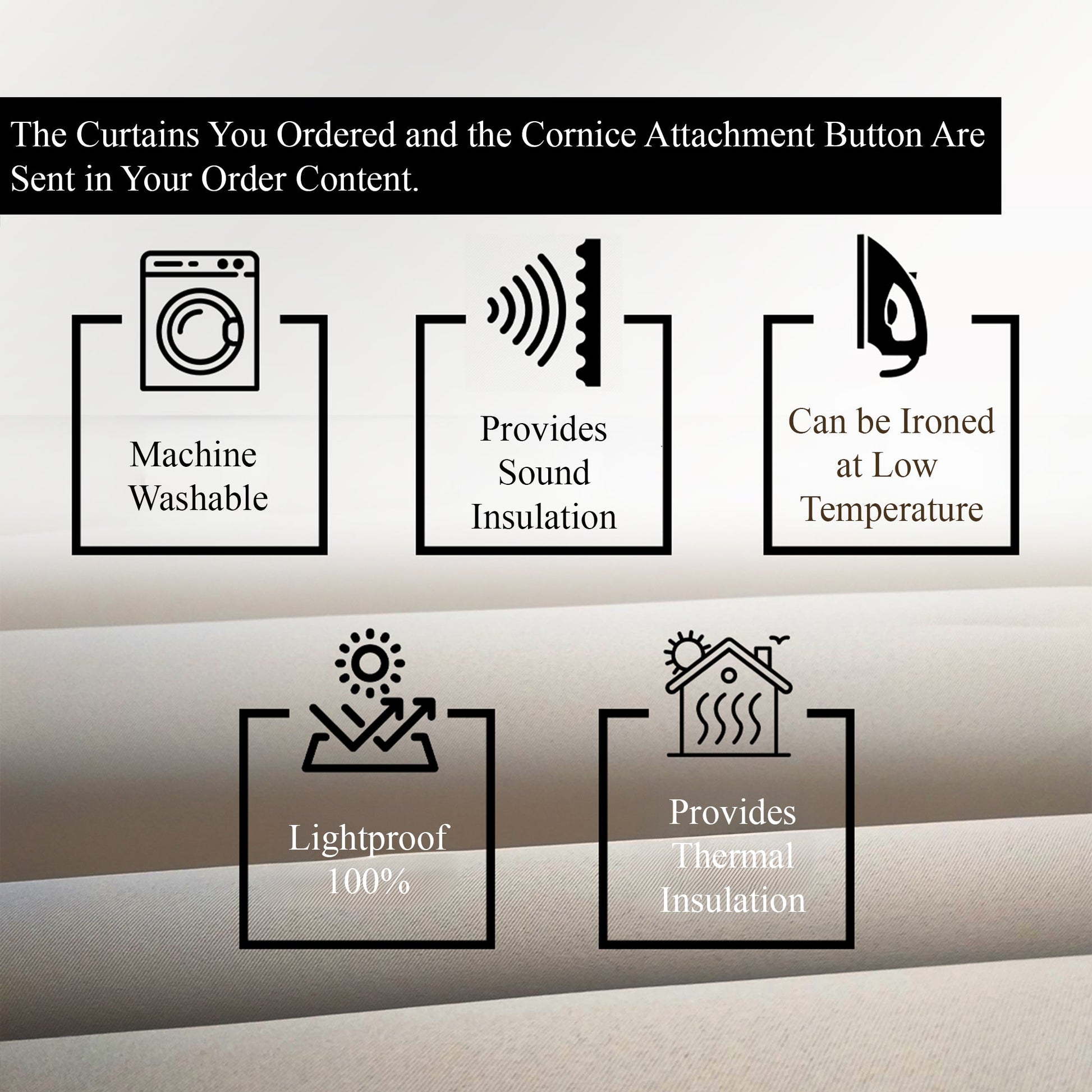 Blackout Beige Curtain-4