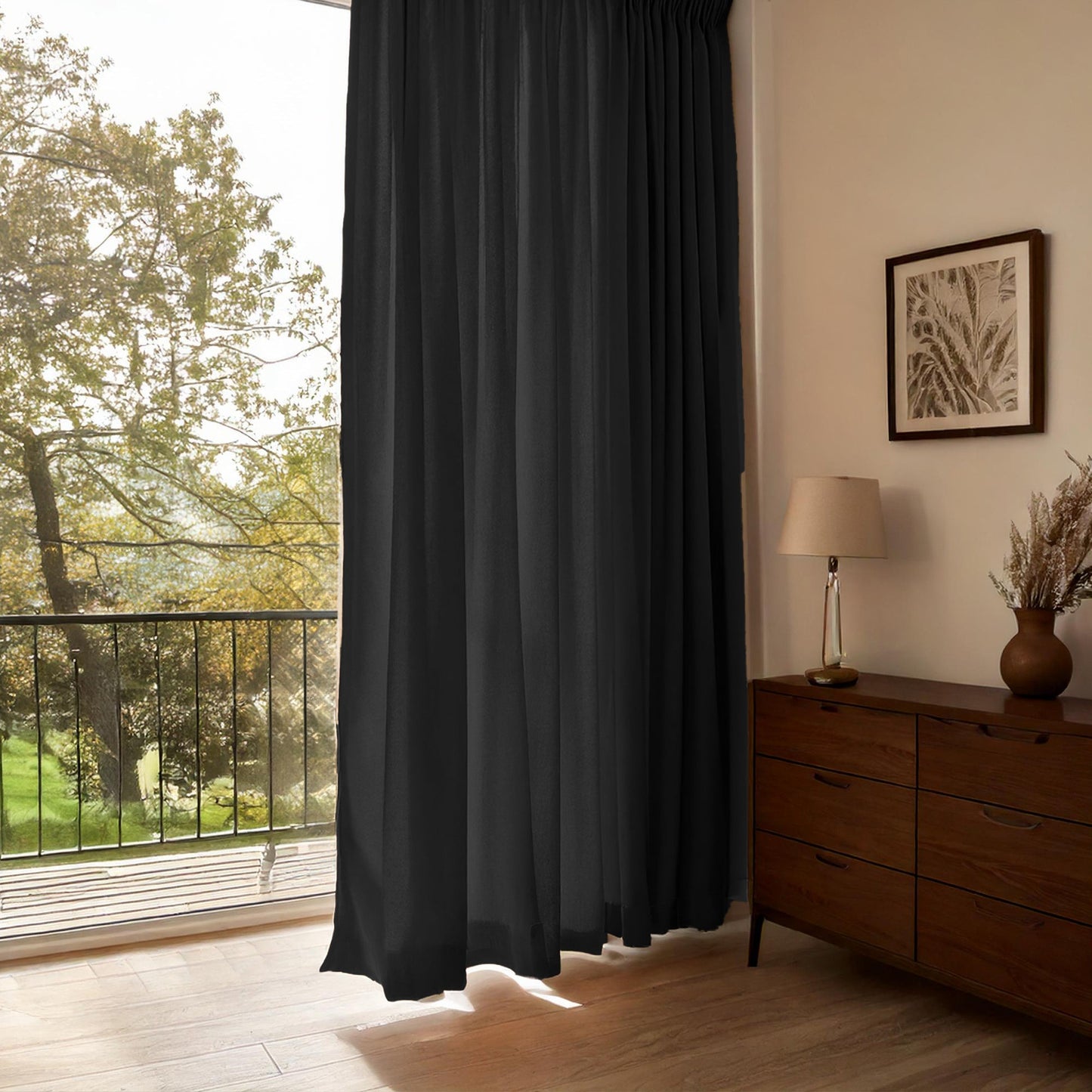 Blackout Black Curtain-1