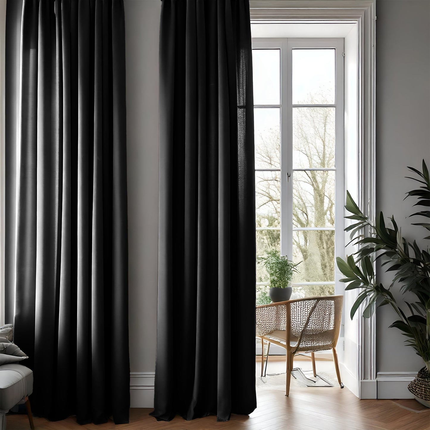 Blackout Black Curtain-4