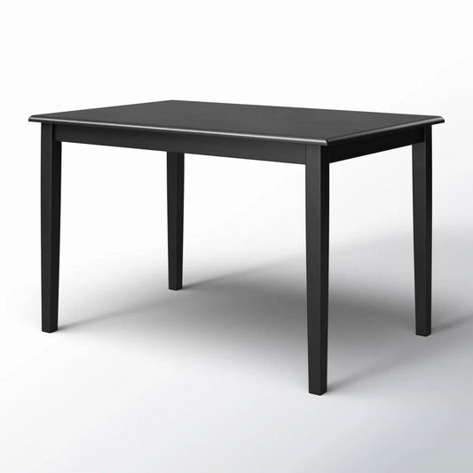 Farmhouse 32 x 48 inch Dining Table in Black Wood Finish-0
