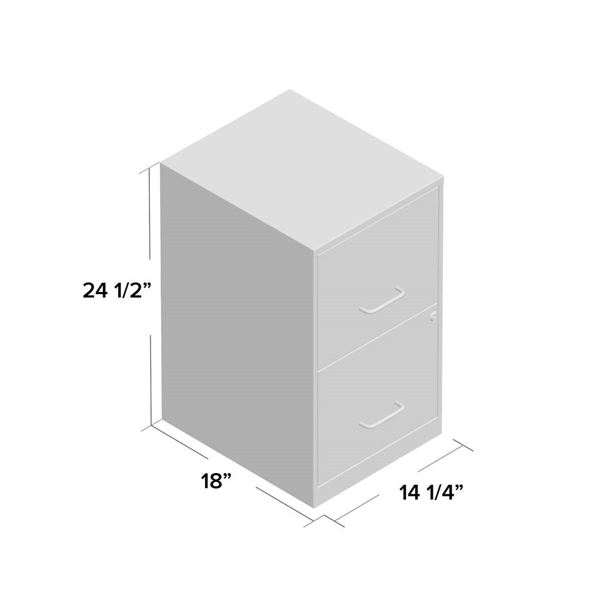 Blue Metal 2-Drawer Vertical Key Locking Heavy Duty Filing Cabinet-4