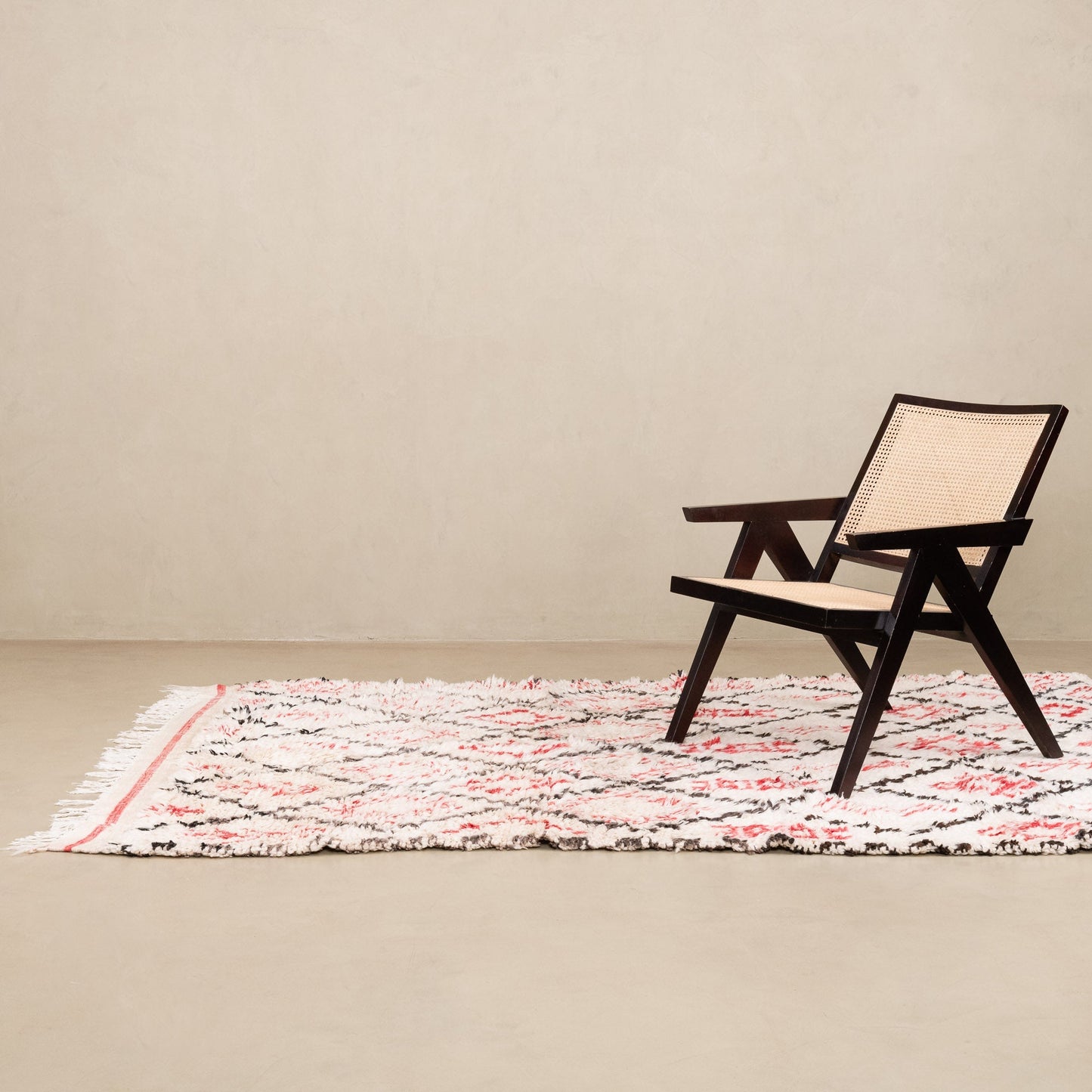 Asmaa - vintage beni ourain rug-1