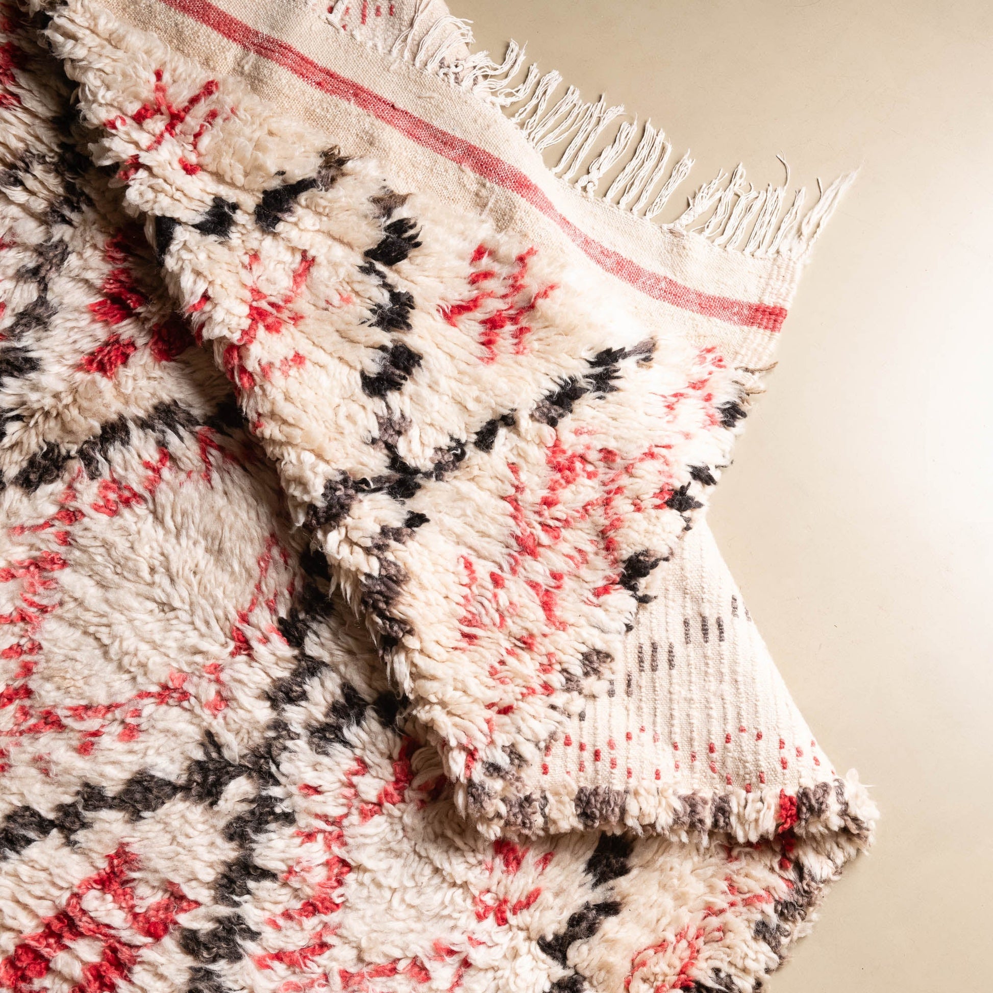 Asmaa - vintage beni ourain rug-3