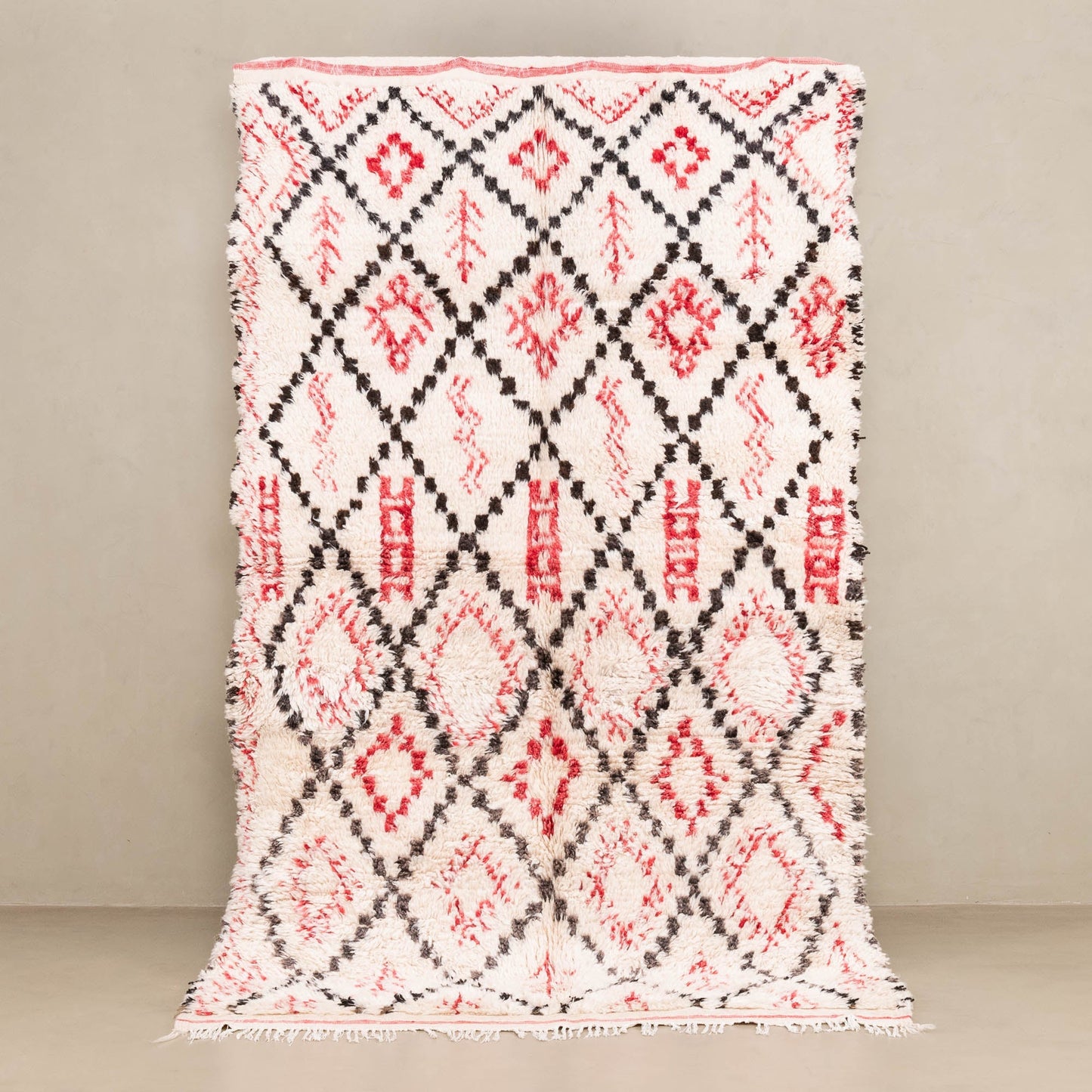 Asmaa - vintage beni ourain rug-0