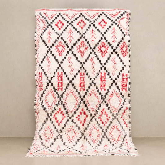 Asmaa - vintage beni ourain rug-0