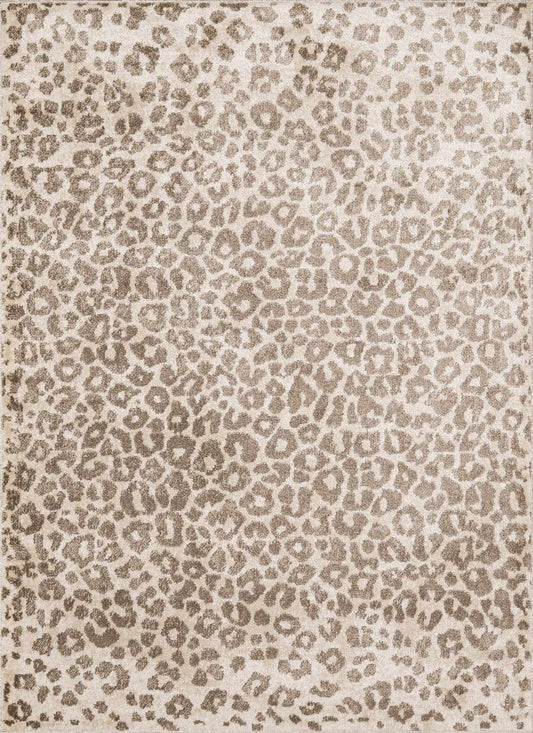 Sample Tan Bonhill Leopard Print Area Rug-0