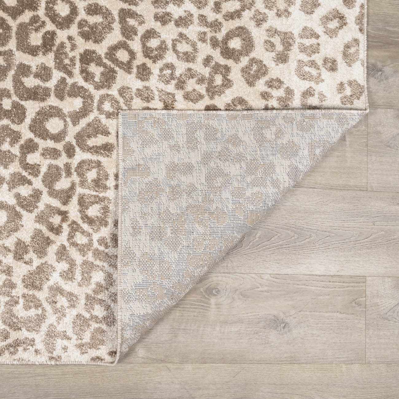 Tan Bonhill Leopard Print Area Rug-4