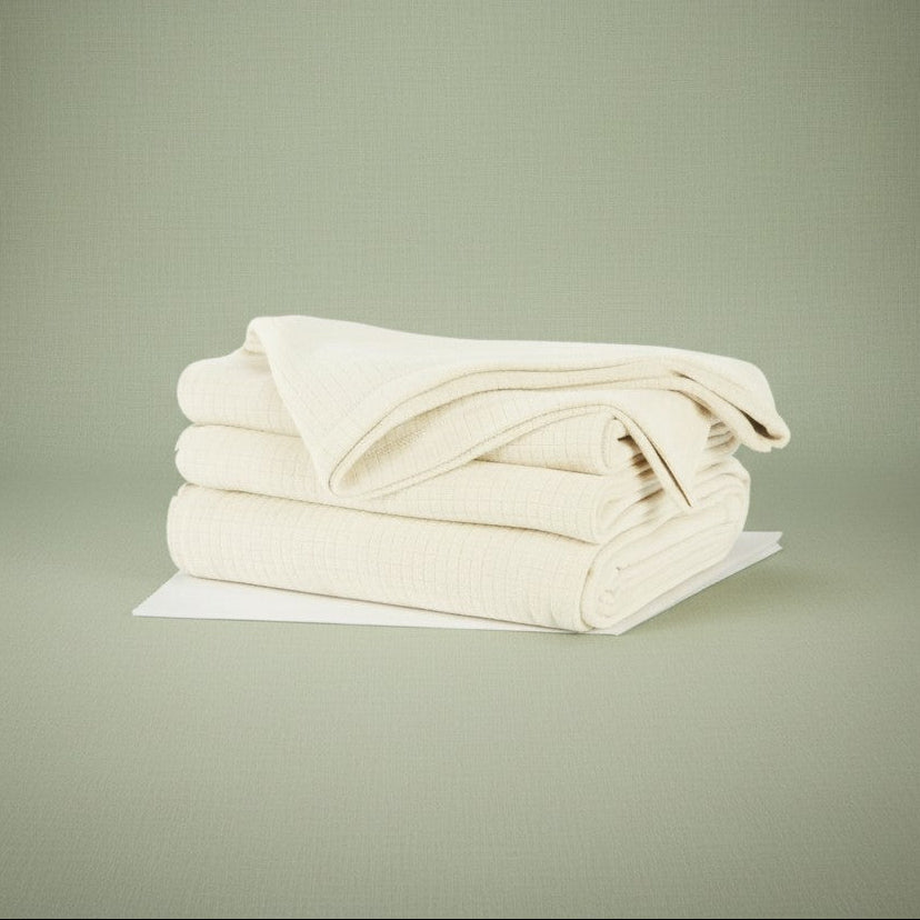 BPS Collection Grid Pattern Fleece Blankets-3