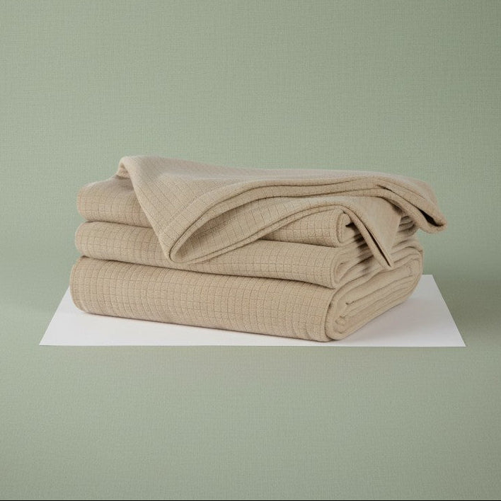 BPS Collection Grid Pattern Fleece Blankets-6