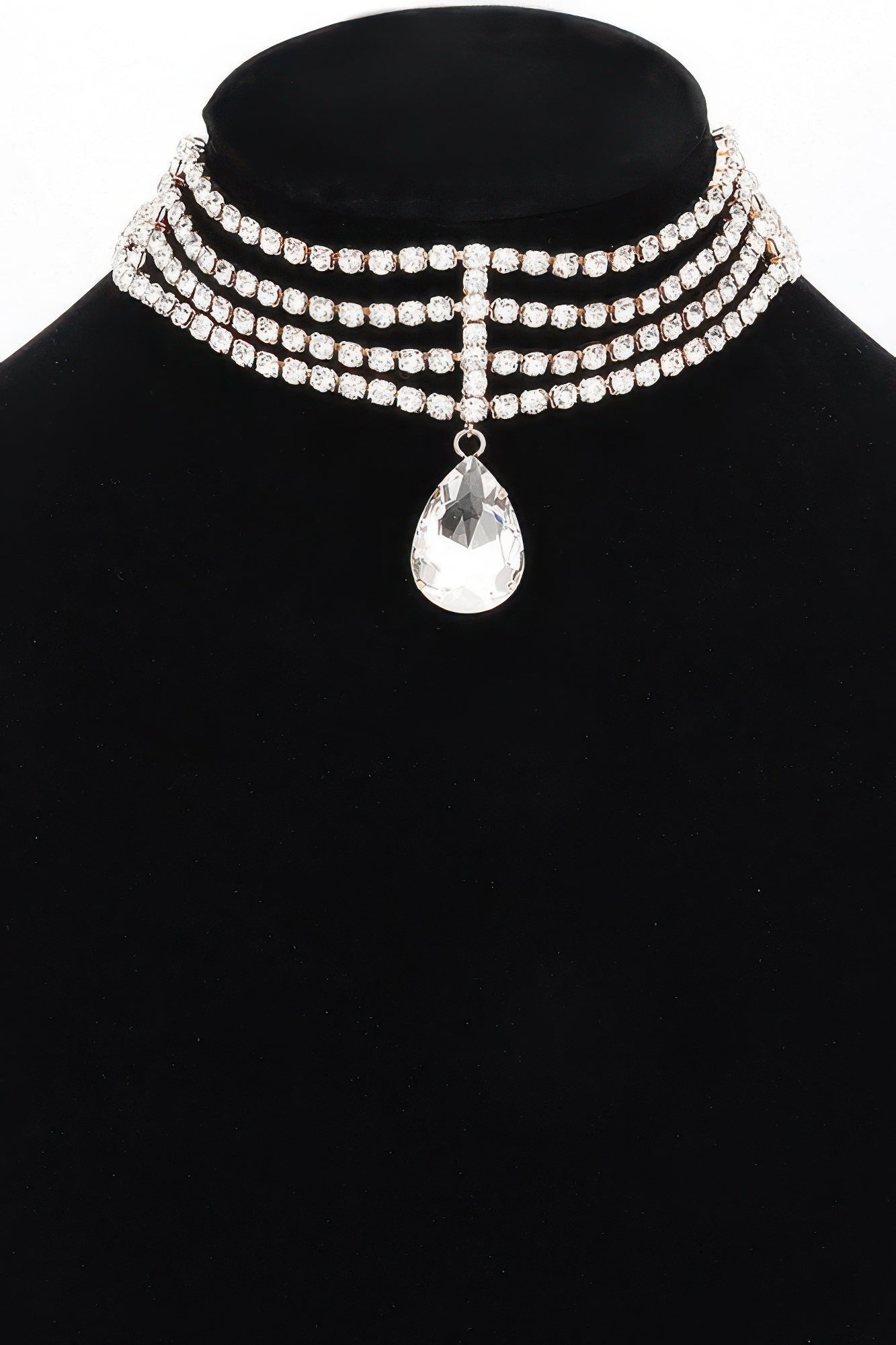 BROADWAY Rhinestone Choker & Crystal Pendant: NYFW BYMANYC ® New York-0