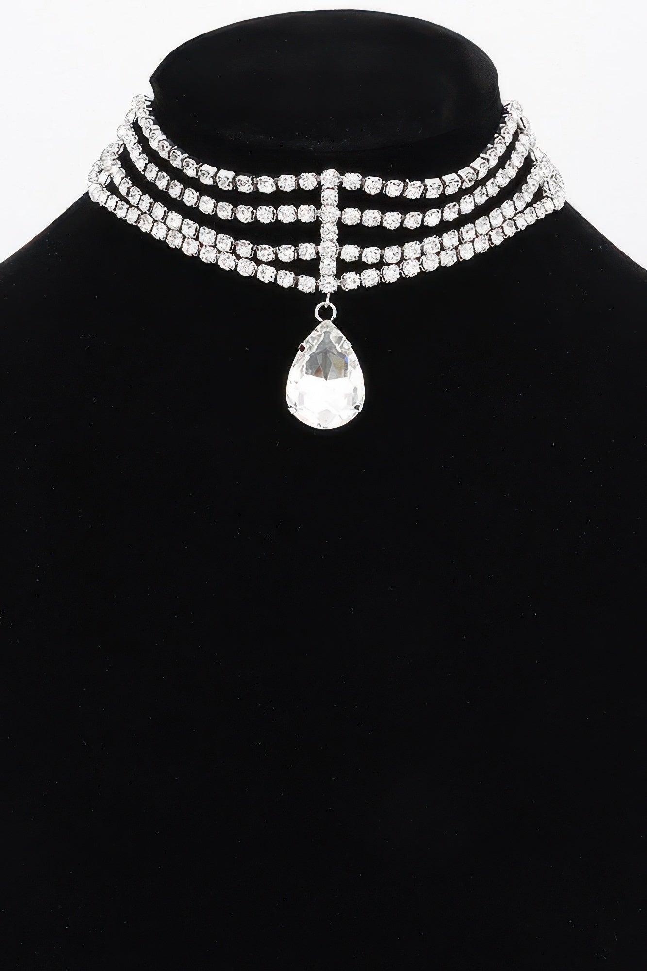 BROADWAY Rhinestone Choker & Crystal Pendant: NYFW BYMANYC ® New York-3