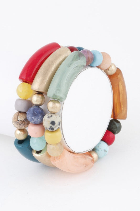 BROOKLYN Two-Toned Bead Bracelet - New Collection Los Angeles - BYMANYC ® New York-0