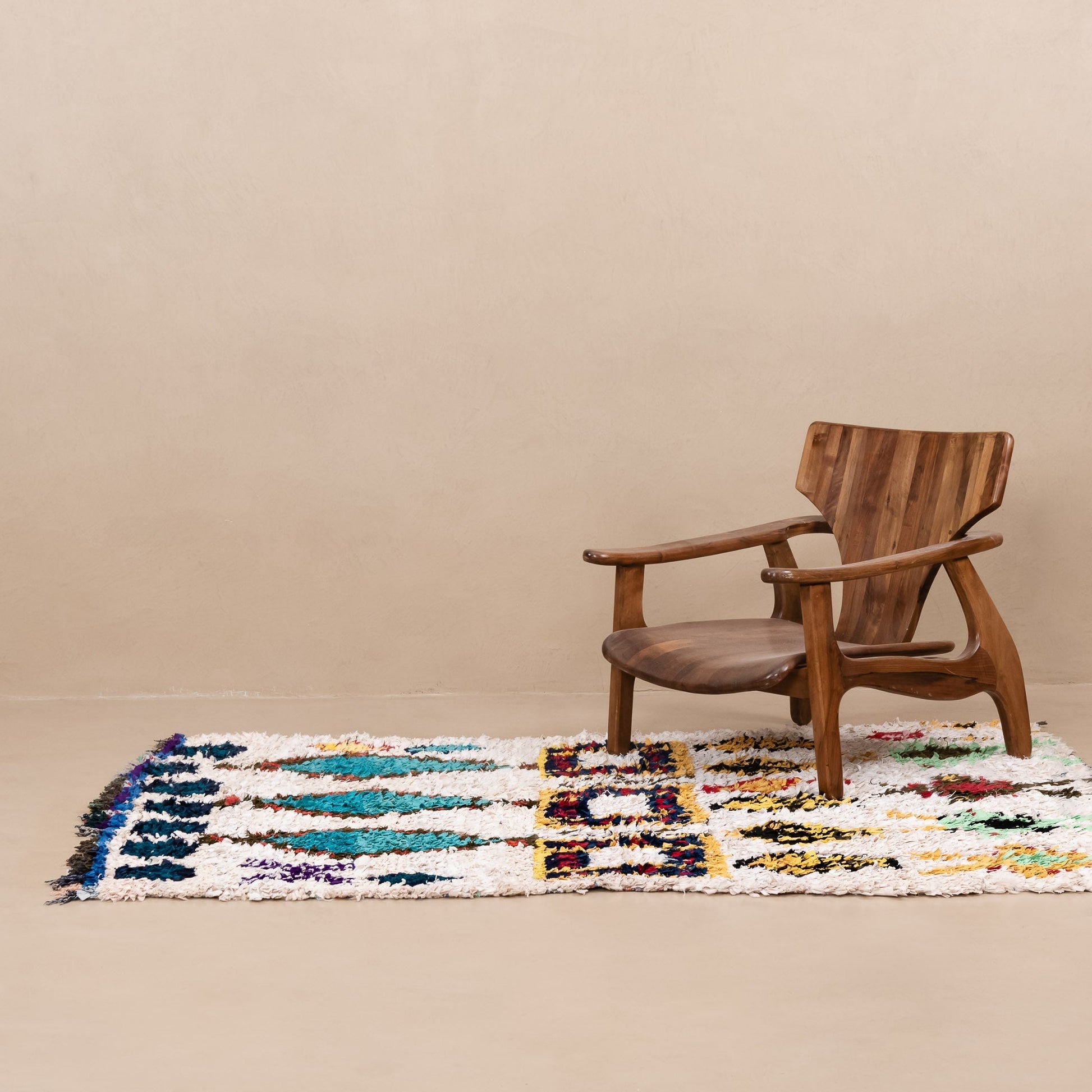 OuedLaou - vintage boucherouite rug-1