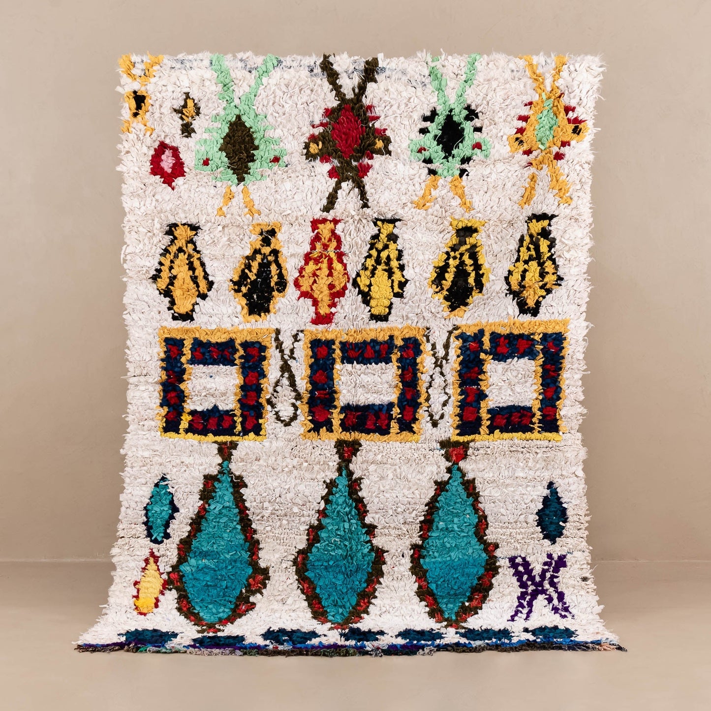 OuedLaou - vintage boucherouite rug-0