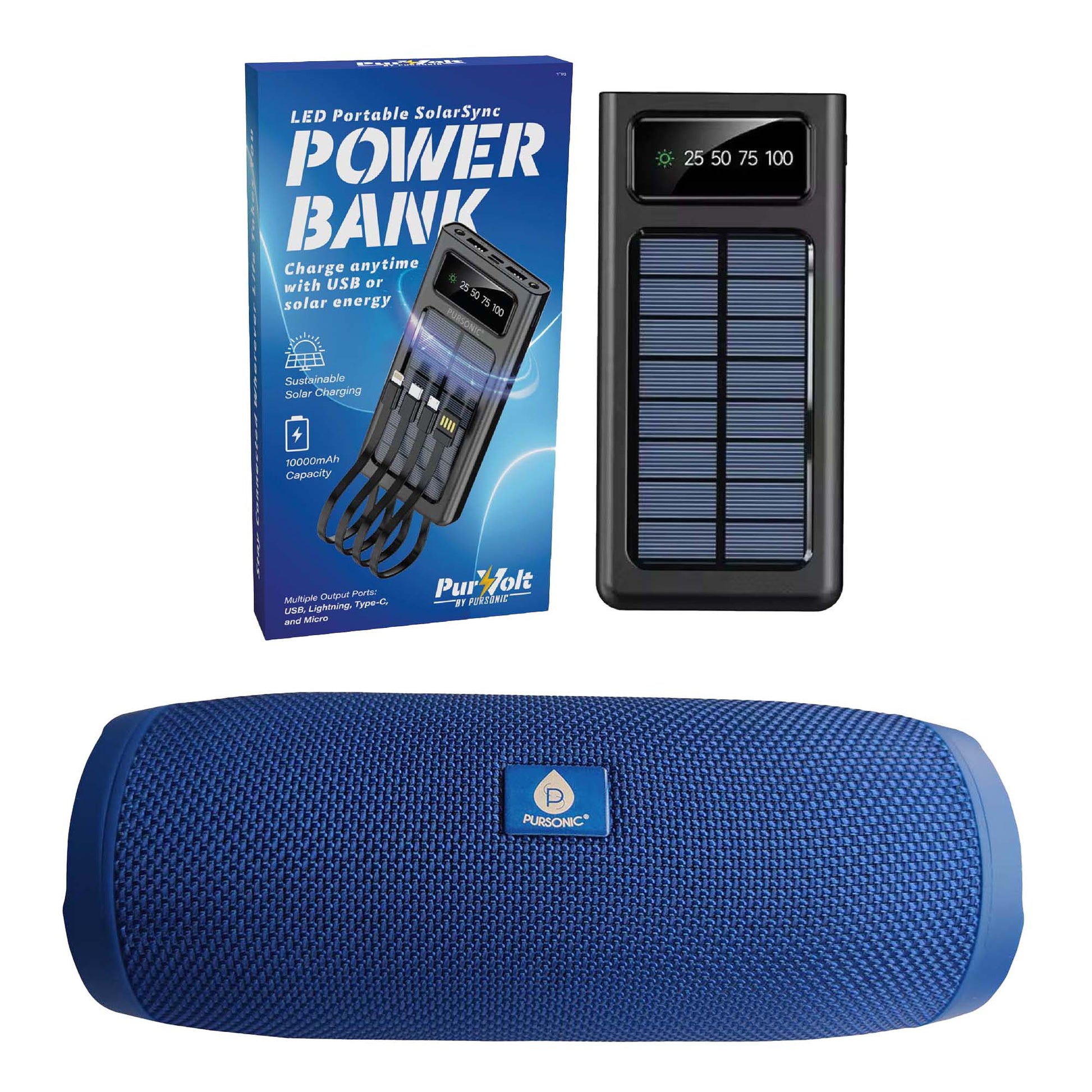✈️🔋🎶 Pursonic Adventure Travel Bundle: Stay Charged, Entertained, and Ready for Anything!-0
