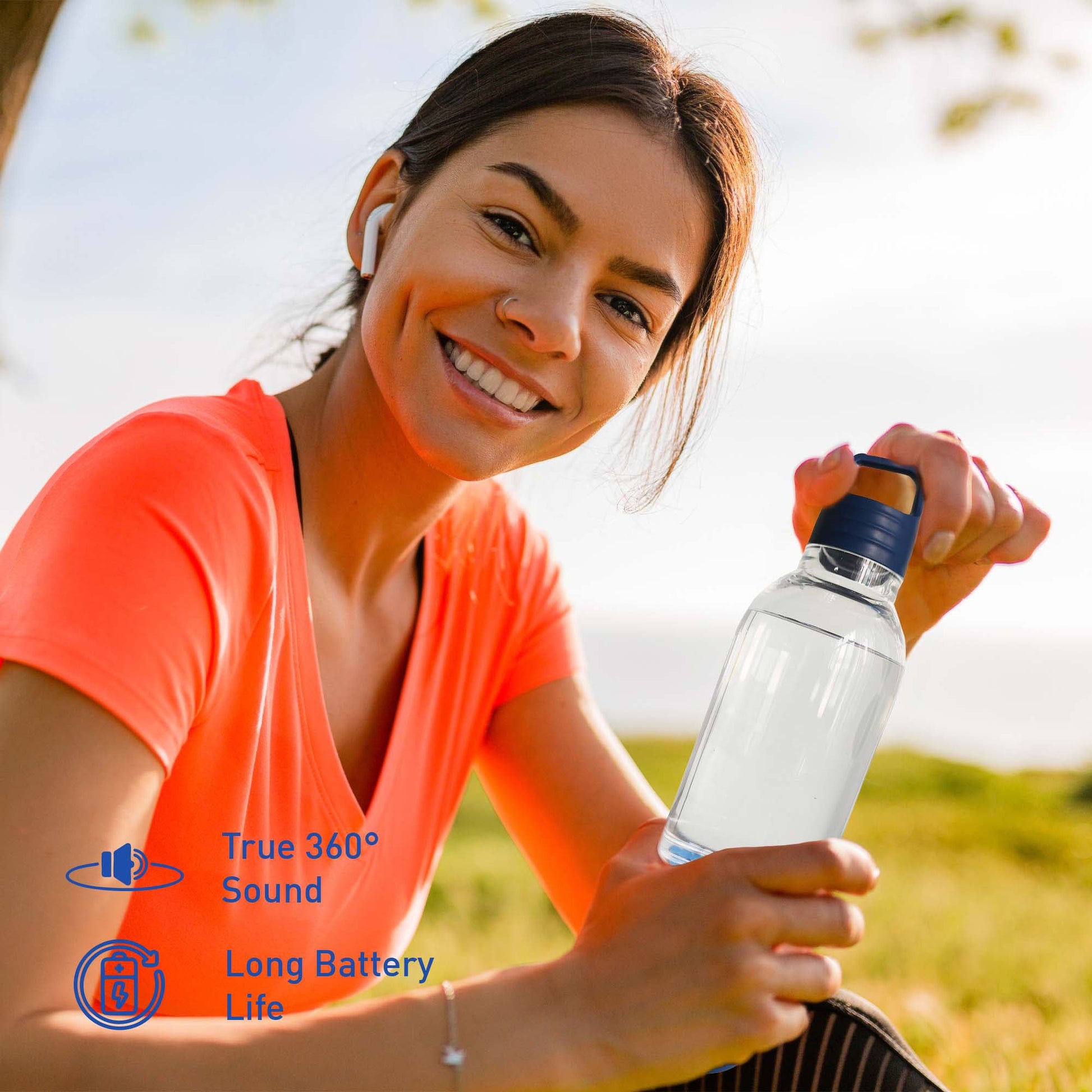 Pursonic Outdoor Essentials Bundle – 2-in-1 Bluetooth Water Bottle, Peak Wireless Speaker, and LED Portable Solarsync Power Bank-3