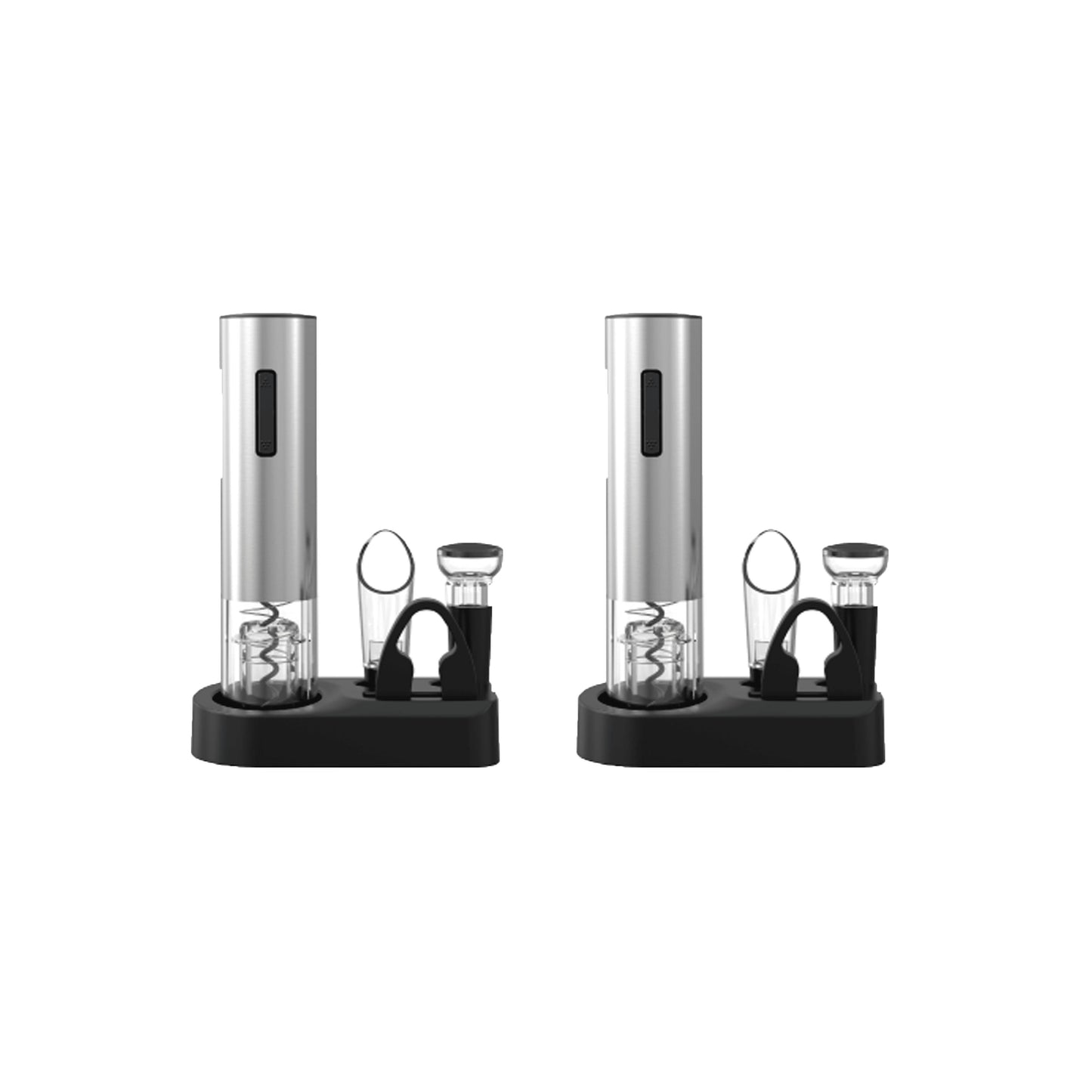 Pursonic 5-Piece Electric Wine Opener Set – 2 PACK Bundle-0
