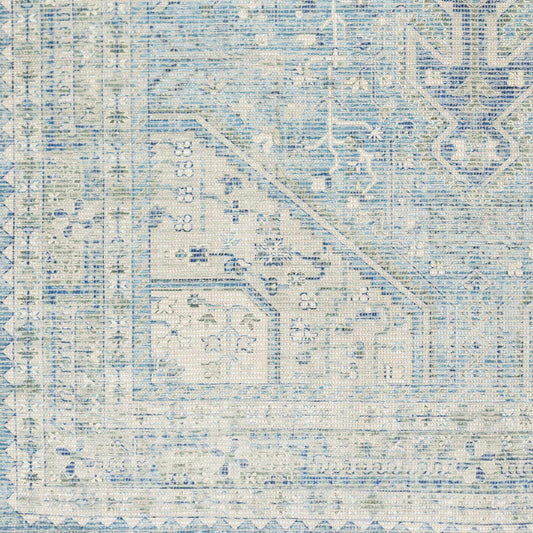 Sample Byers Handmade Cotton-blend Aqua Rug-0