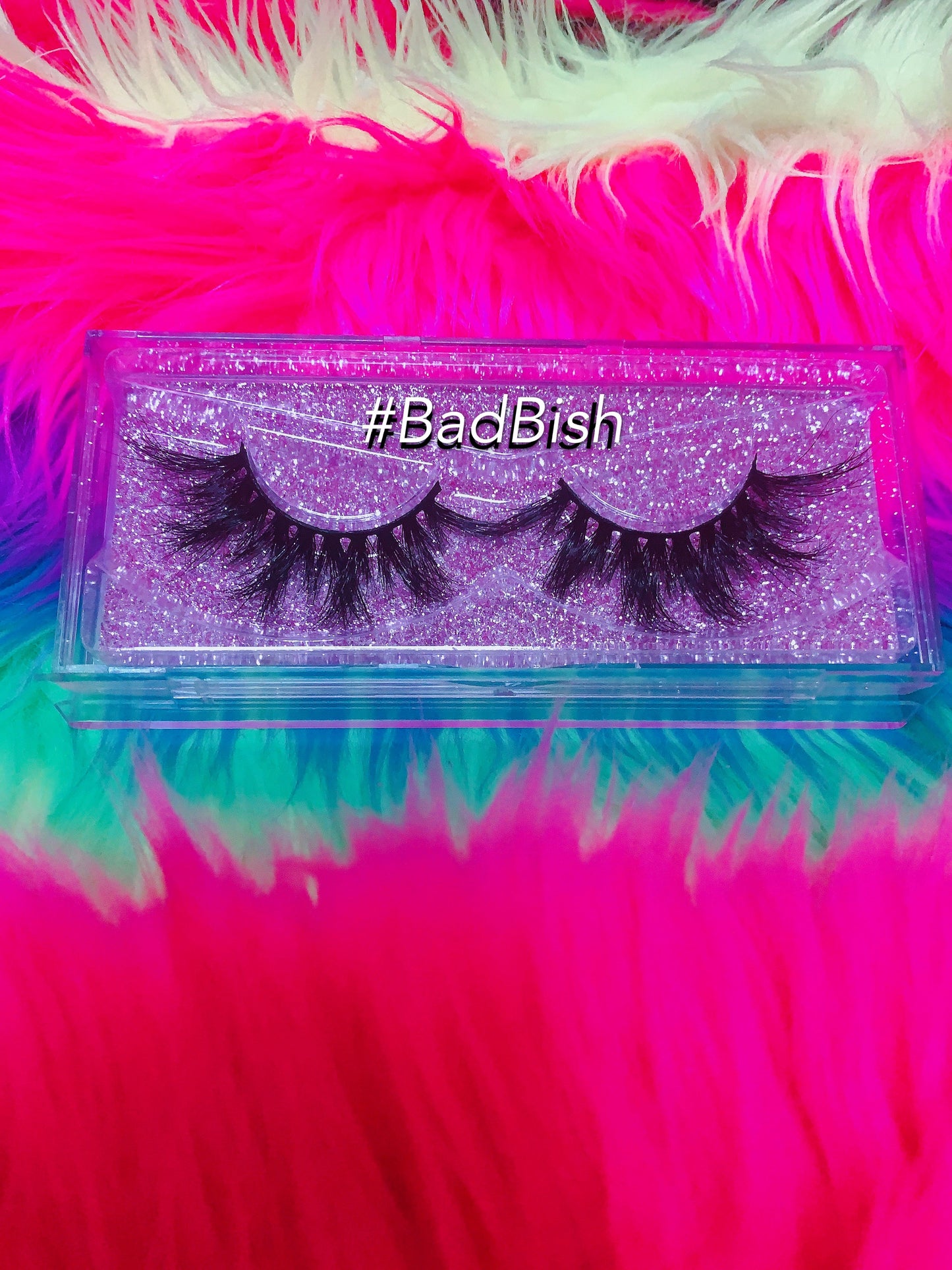 #BADBISH 3D DreamDoll Lashes *GLITTER* Case
