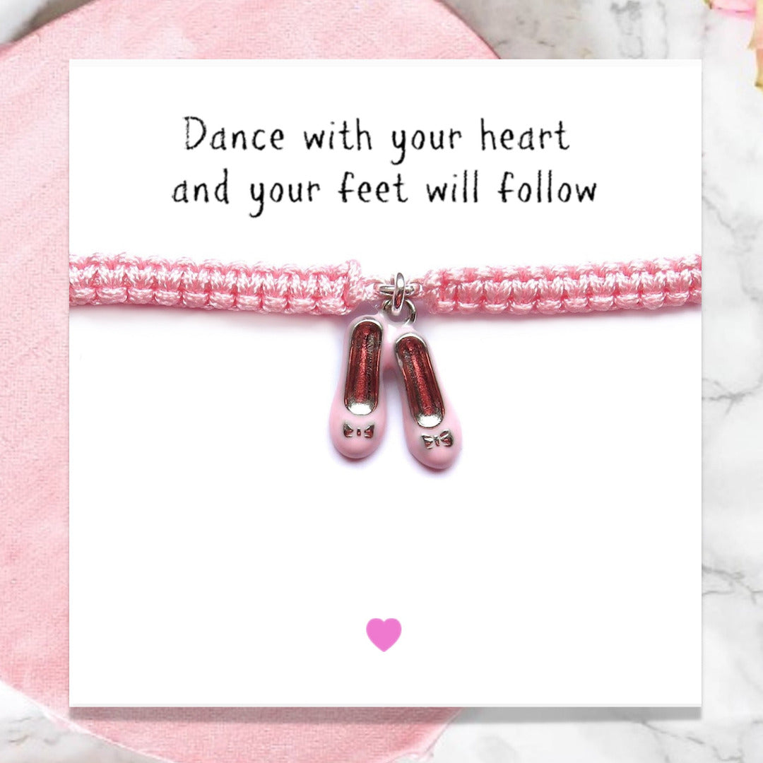 Ballet Shoes Friendship Bracelet & Gift Card-0