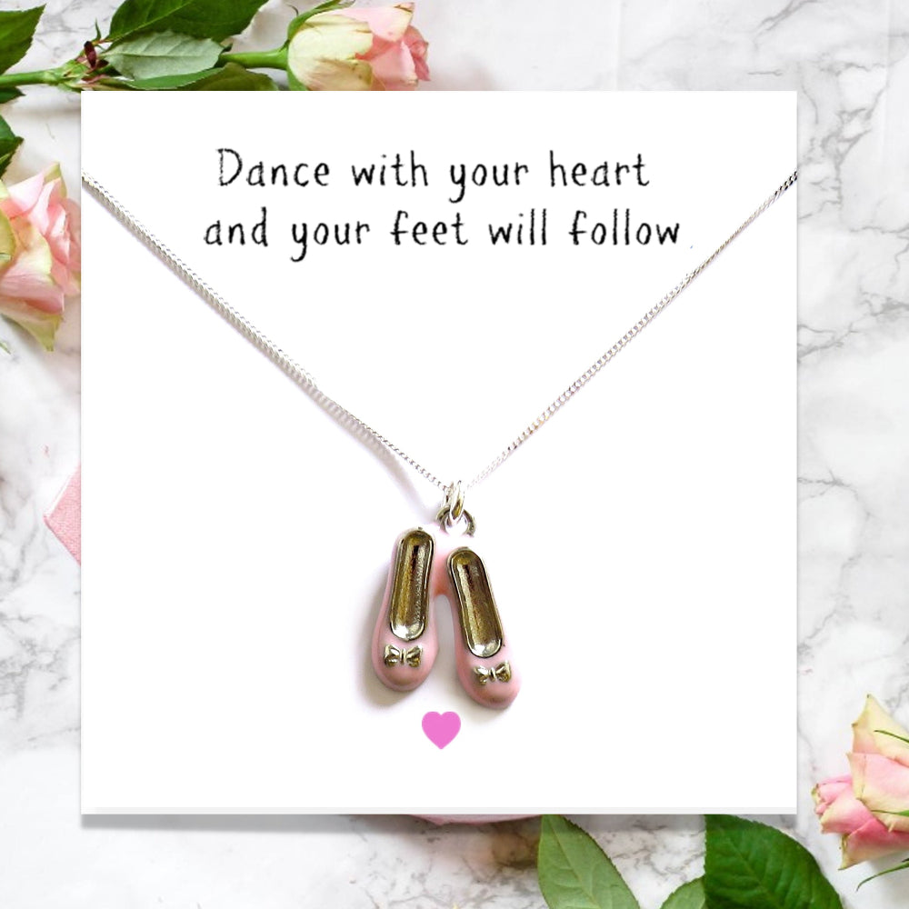 Ballet Shoes Necklace & Gift Card-0