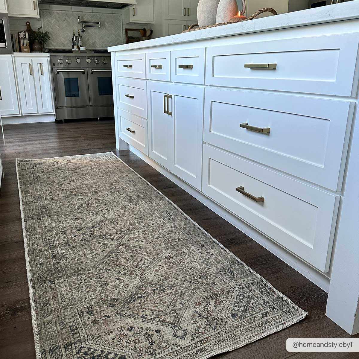 Barny Beige Flat Pile Washable Rug-4