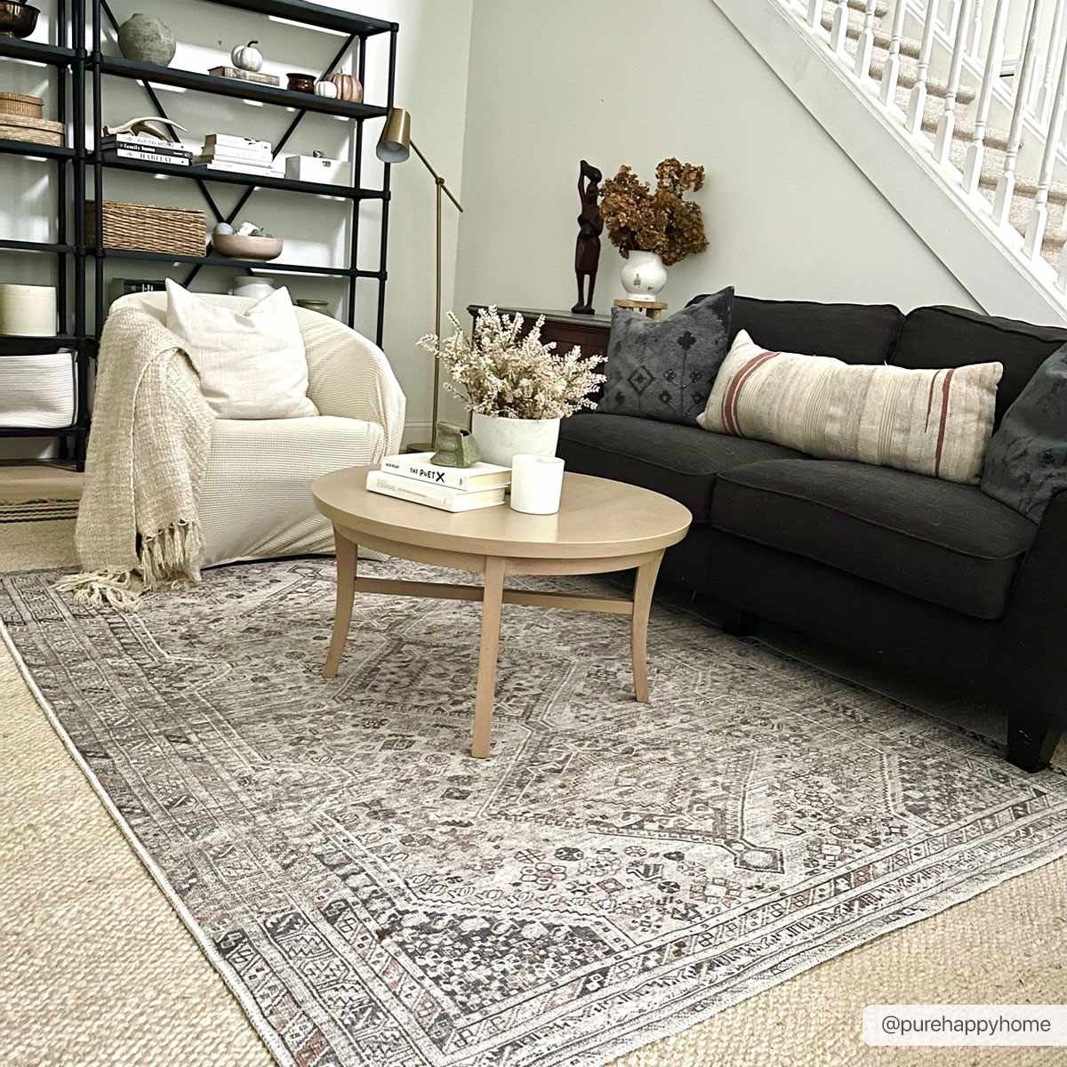 Barny Beige Flat Pile Washable Rug-0