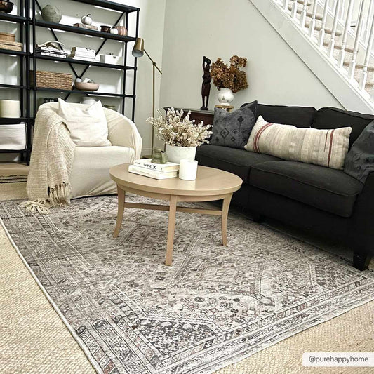 Barny Beige Flat Pile Washable Rug-0
