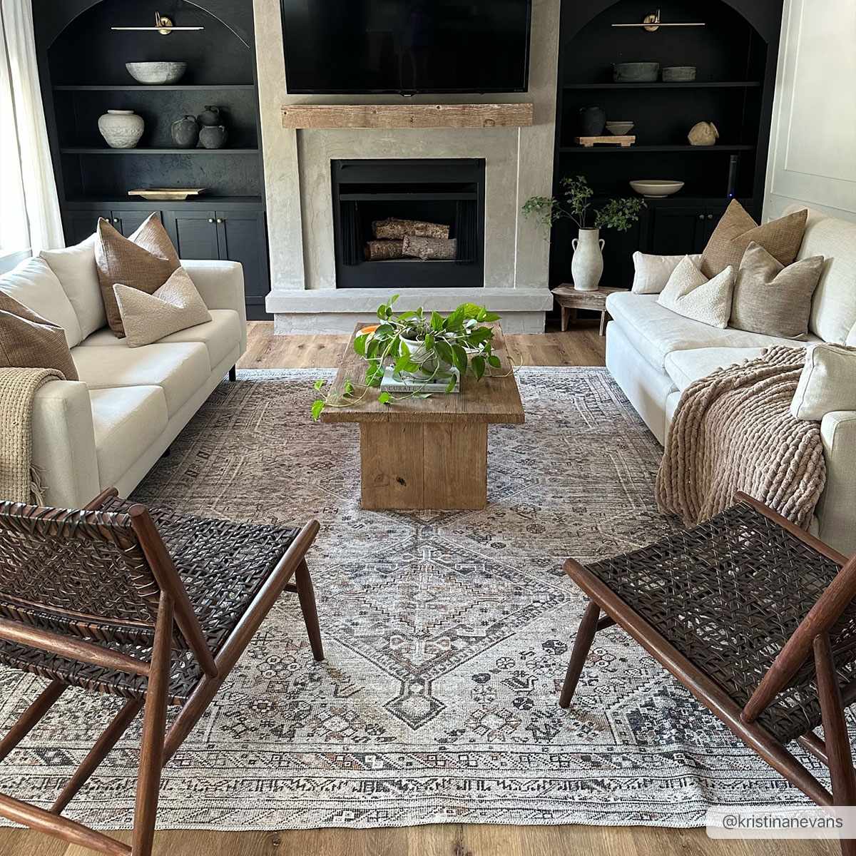 Barny Beige Flat Pile Washable Rug-3