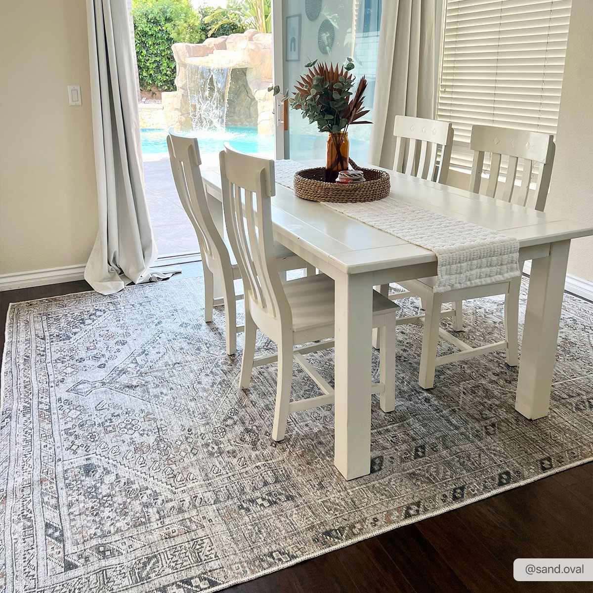 Barny Beige Flat Pile Washable Rug-2