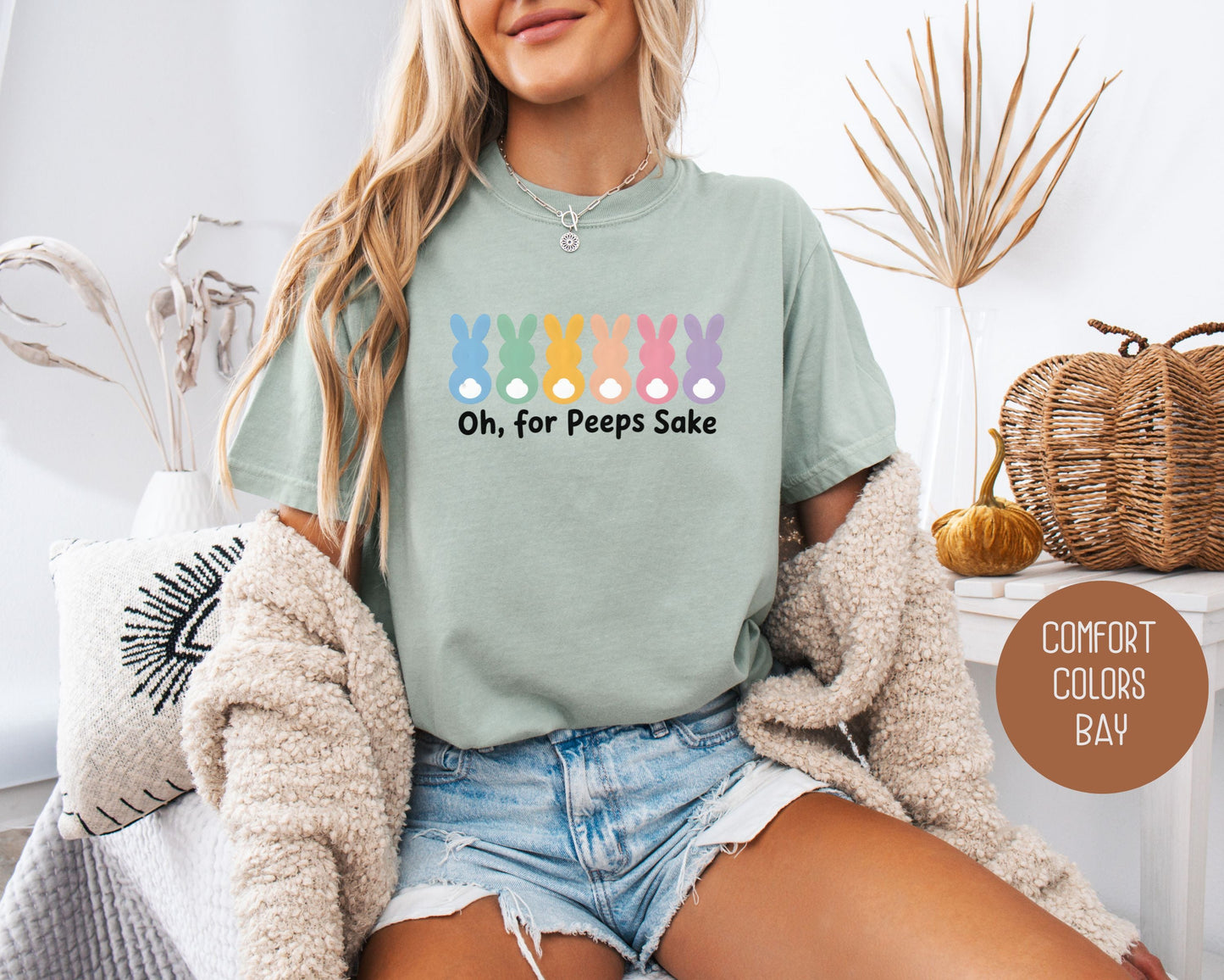 Oh For Peeps Sake Comfort Colors Shirt-2