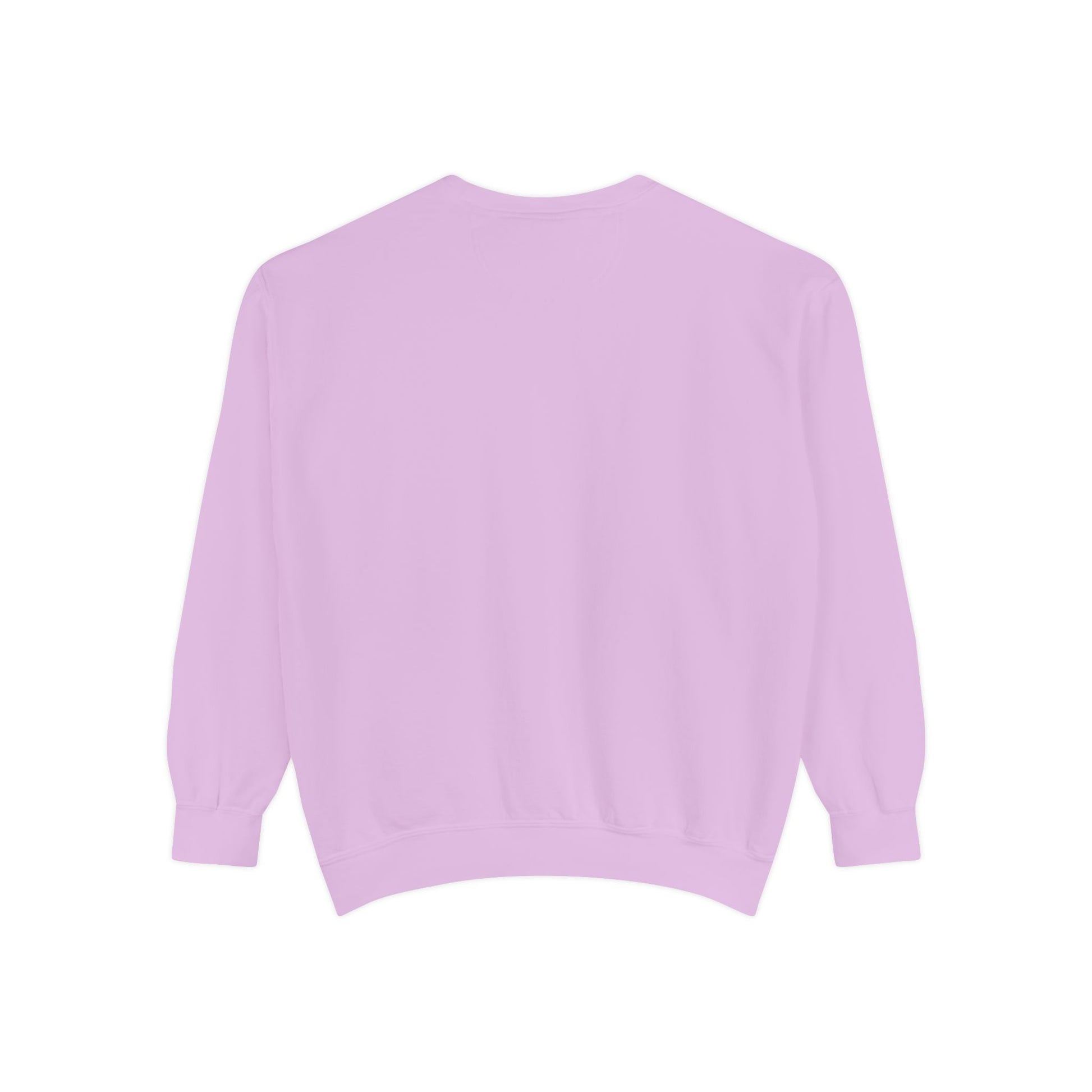 Light purple sweater on a white background. "Been Having My Way" REAL EMBROIDERY Sweatshirt — Cozy Casual Crewneck, Made to Order and Can Be Customized with Your Name