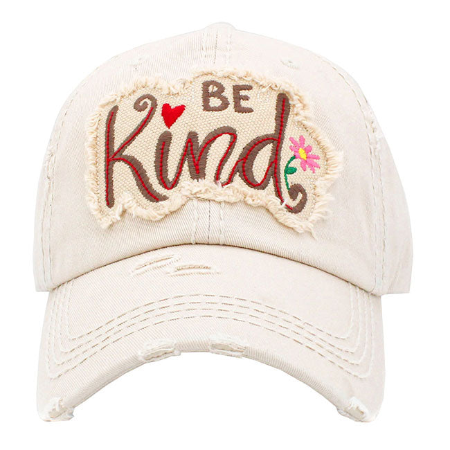 BE Kind Message Vintage Baseball Cap