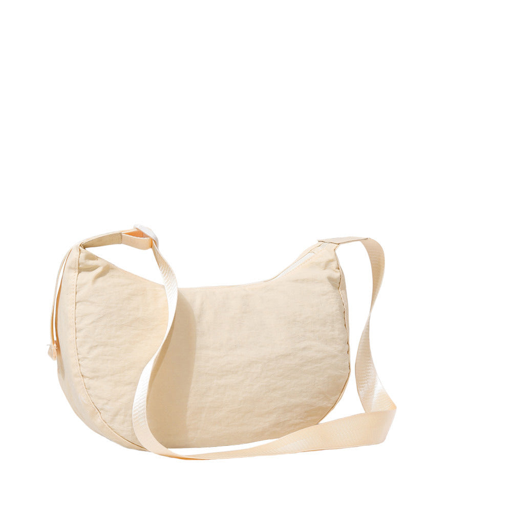 Solid Nylon Sling Bag Crossbody Bag