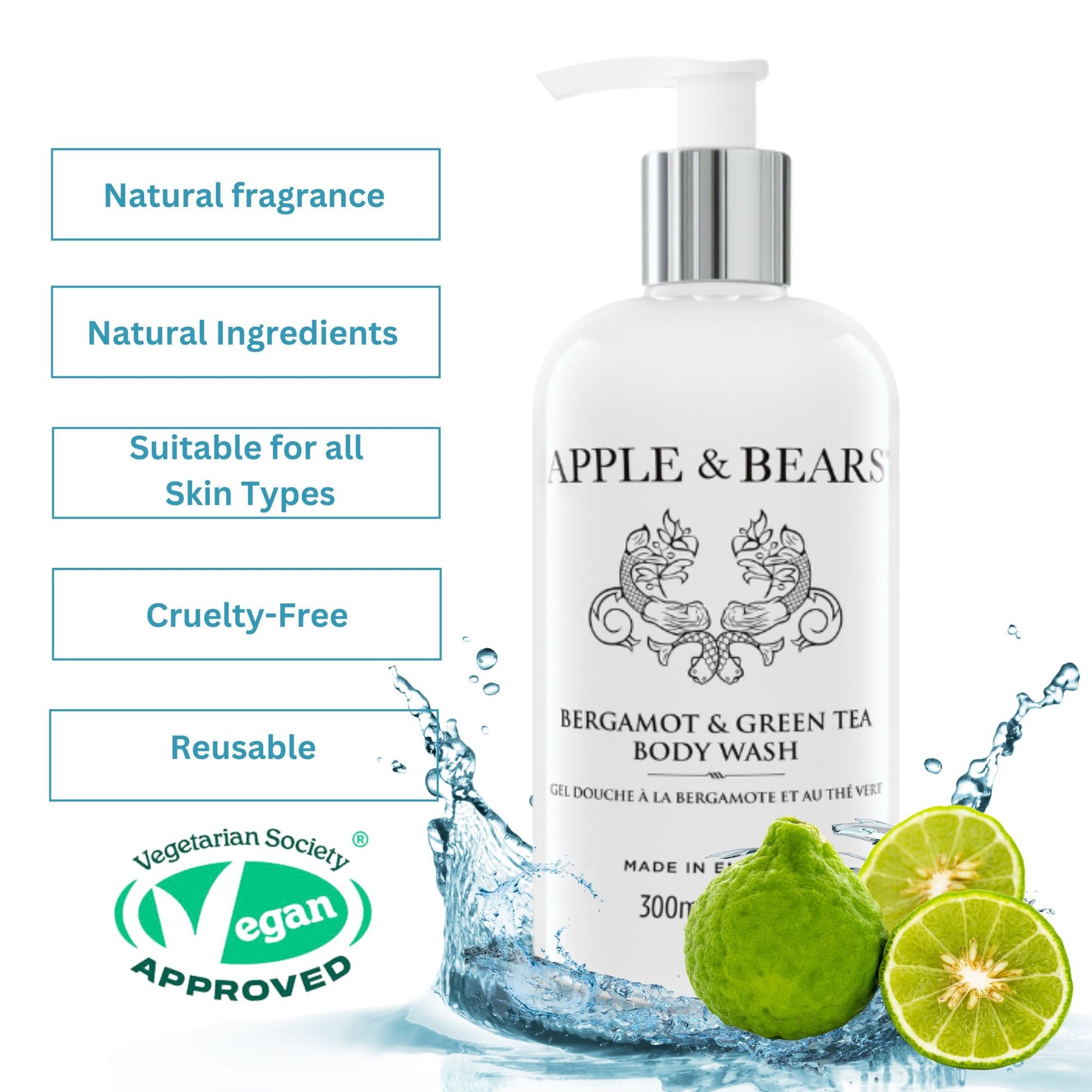 Bergamot & Green Tea - Body Wash - 300ml/10.1fl oz-2