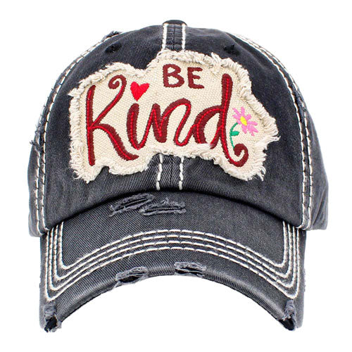 BE Kind Message Vintage Baseball Cap