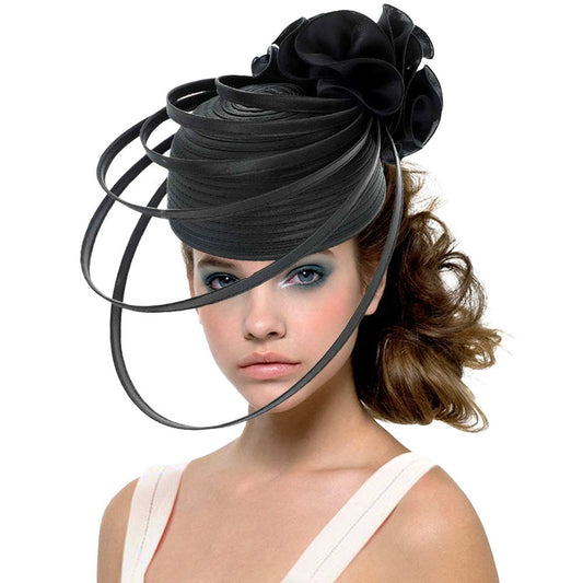 Fabric Pointed Elastic String Dressy Hat