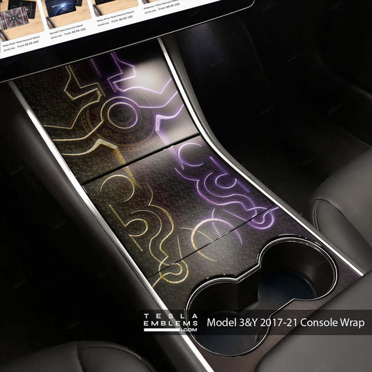Tribal | Tesla Center Console Wrap Kit | Model 3 ’17-20