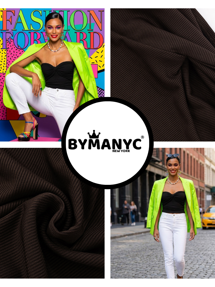 Black TRIBECA Draped Bandeau Top Prêt-à-Porter BYMANYC ® New York-3