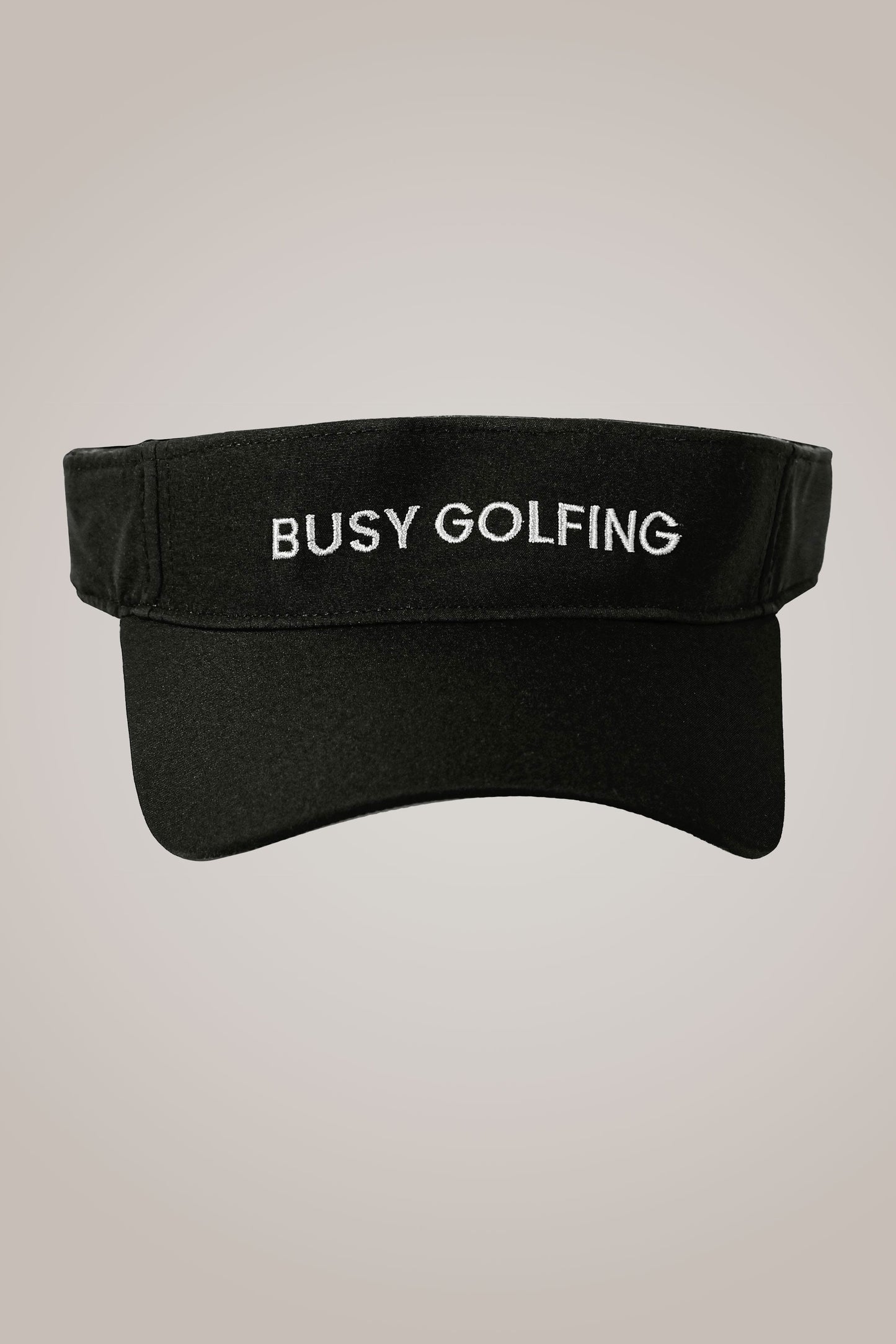 Busy Golfing Black Sport Visor