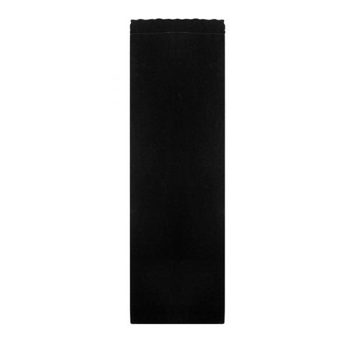 Black rectangular pouch on a white background