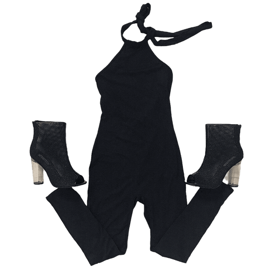 Halter Jumper -Black