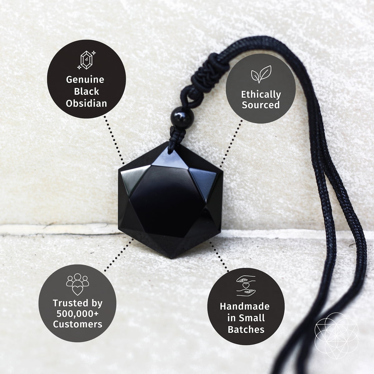 Premium Black Obsidian Talisman