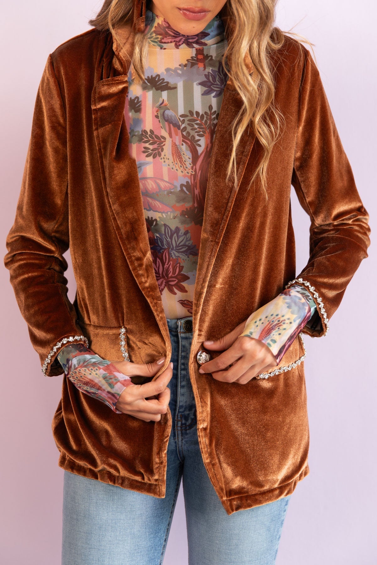 Blazer Velvet Dream Ginger
