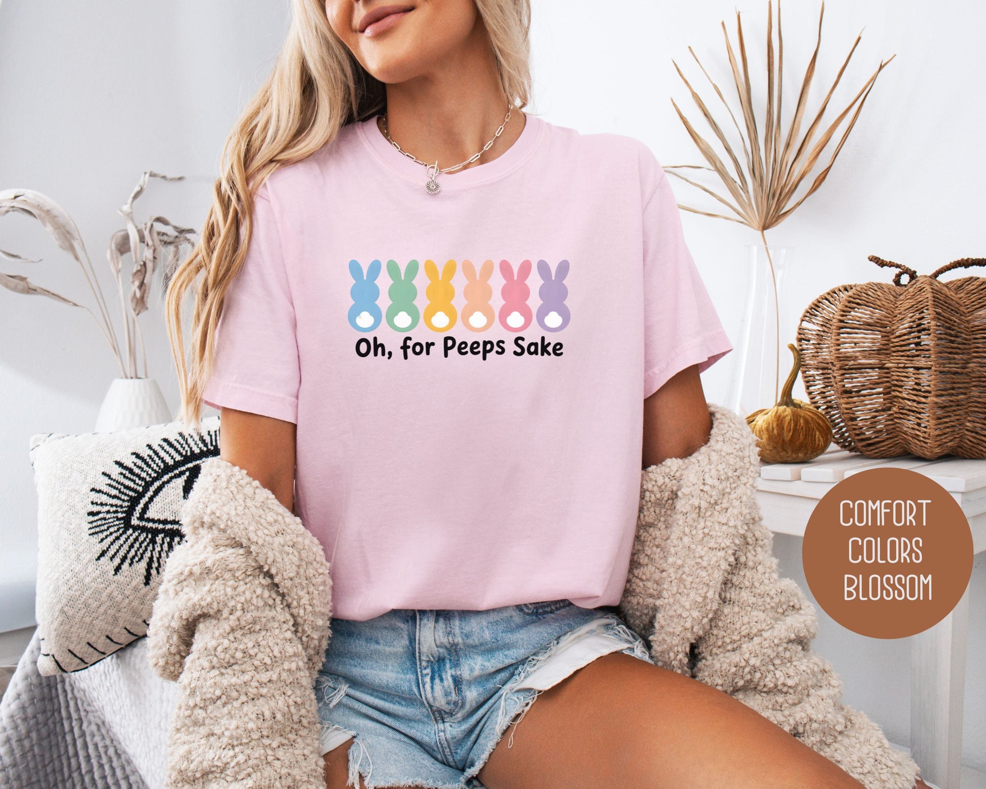 Oh For Peeps Sake Comfort Colors Shirt-3