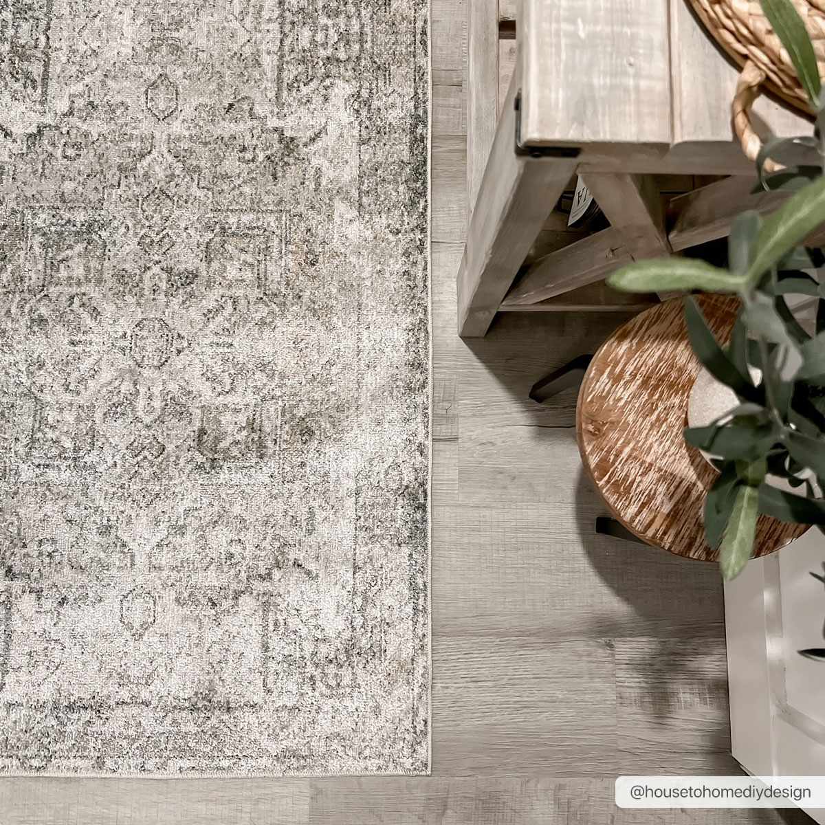 Hera Olive Flat Pile Washable Rug-4