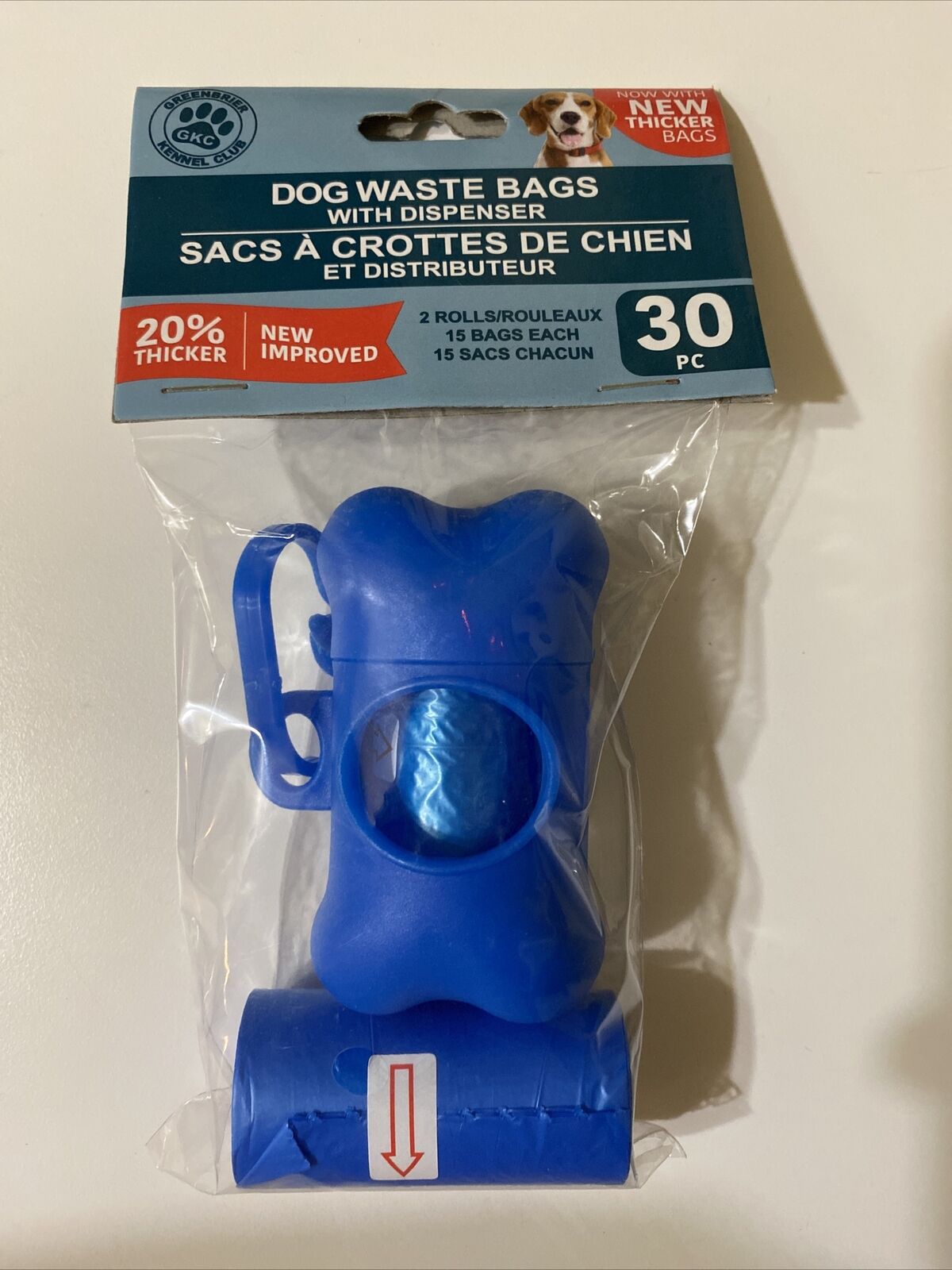 Dog Waste Bag Dispenser with (30) Refill Bags