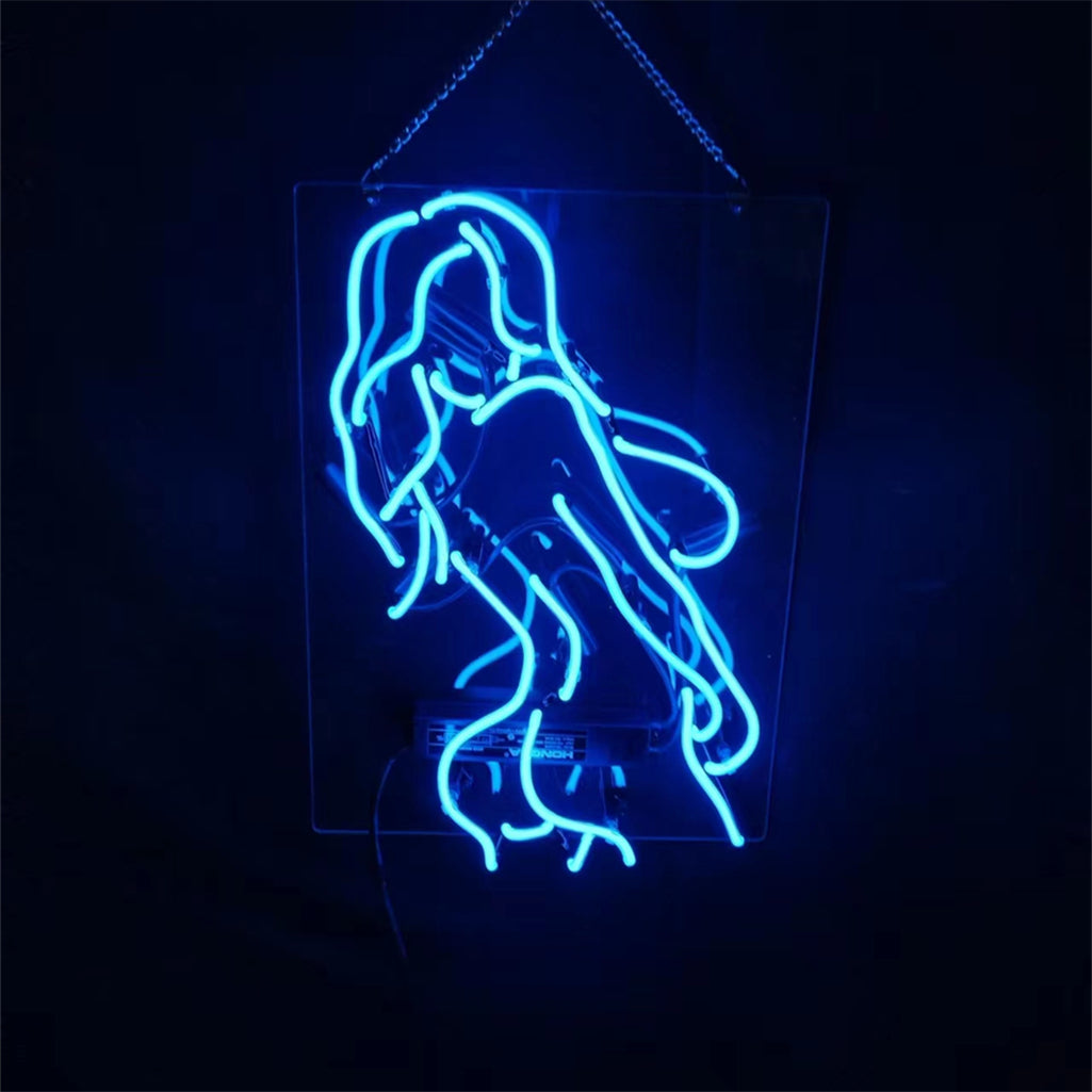 Female Silhouette Novelty Neon Signs LED Light