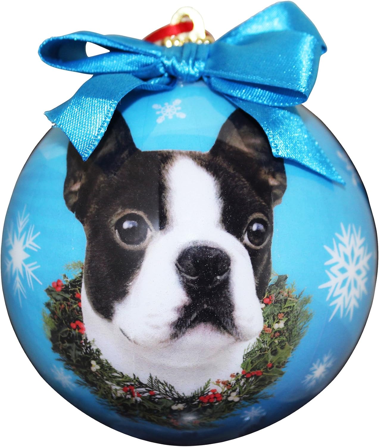 Boston Terrier Christmas Ornament